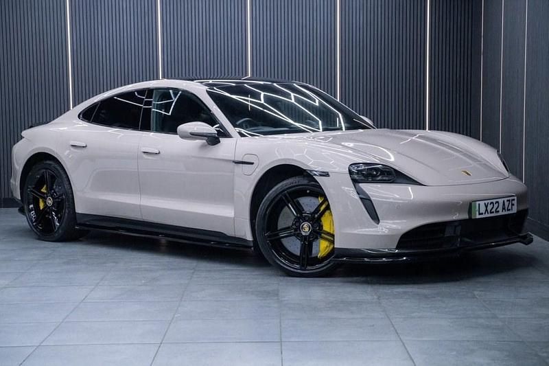 Used Porsche Taycan Performance Package 559 kW (761 HP) 2022 Beige Sedan