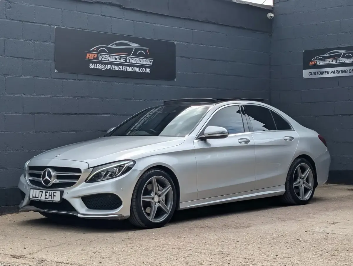 Used Mercedes C220 AMG Line Premium Plus 167 HP (122 kW) 2017 Silver Sedan