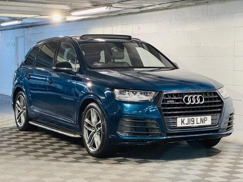 Blue Used 2019 Audi Q7 Black Edition SUV | £21,989 (Super price) - Image 1/4