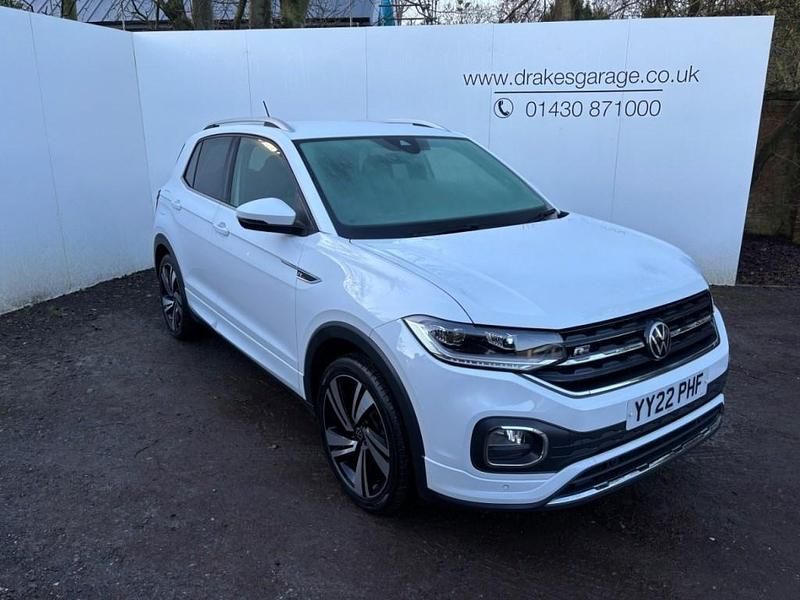 White Used 2022 VW T-Cross R-line SUV | £17,990 (Good price) - Image 1/4