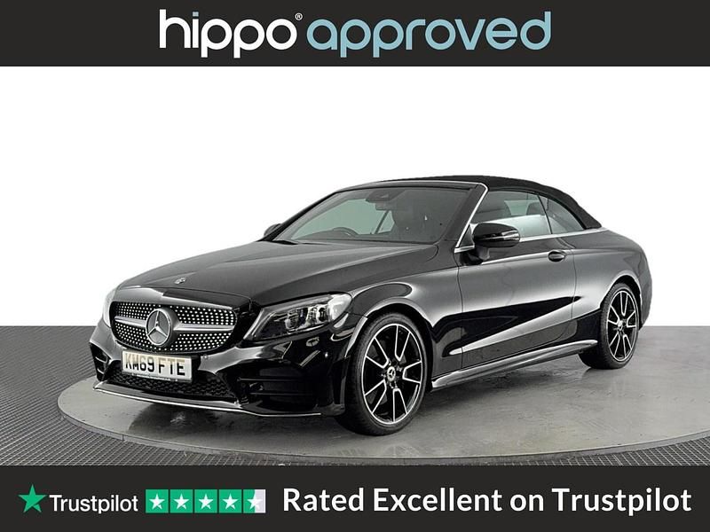 Black Used 2019 Mercedes C300 AMG Line Premium Cabriolet | £22,100 (Fair price) - Image 1/4