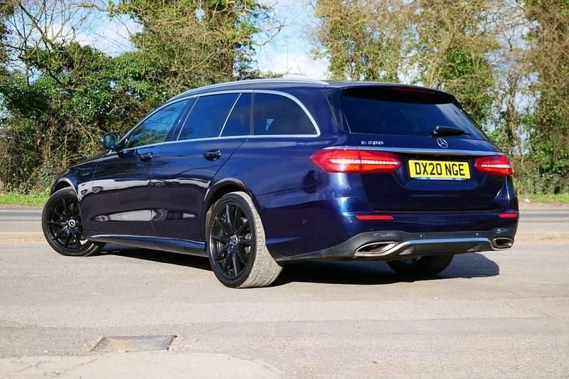 Used Mercedes E200 AMG line 184 HP (135 kW) 2020 Blue Estate