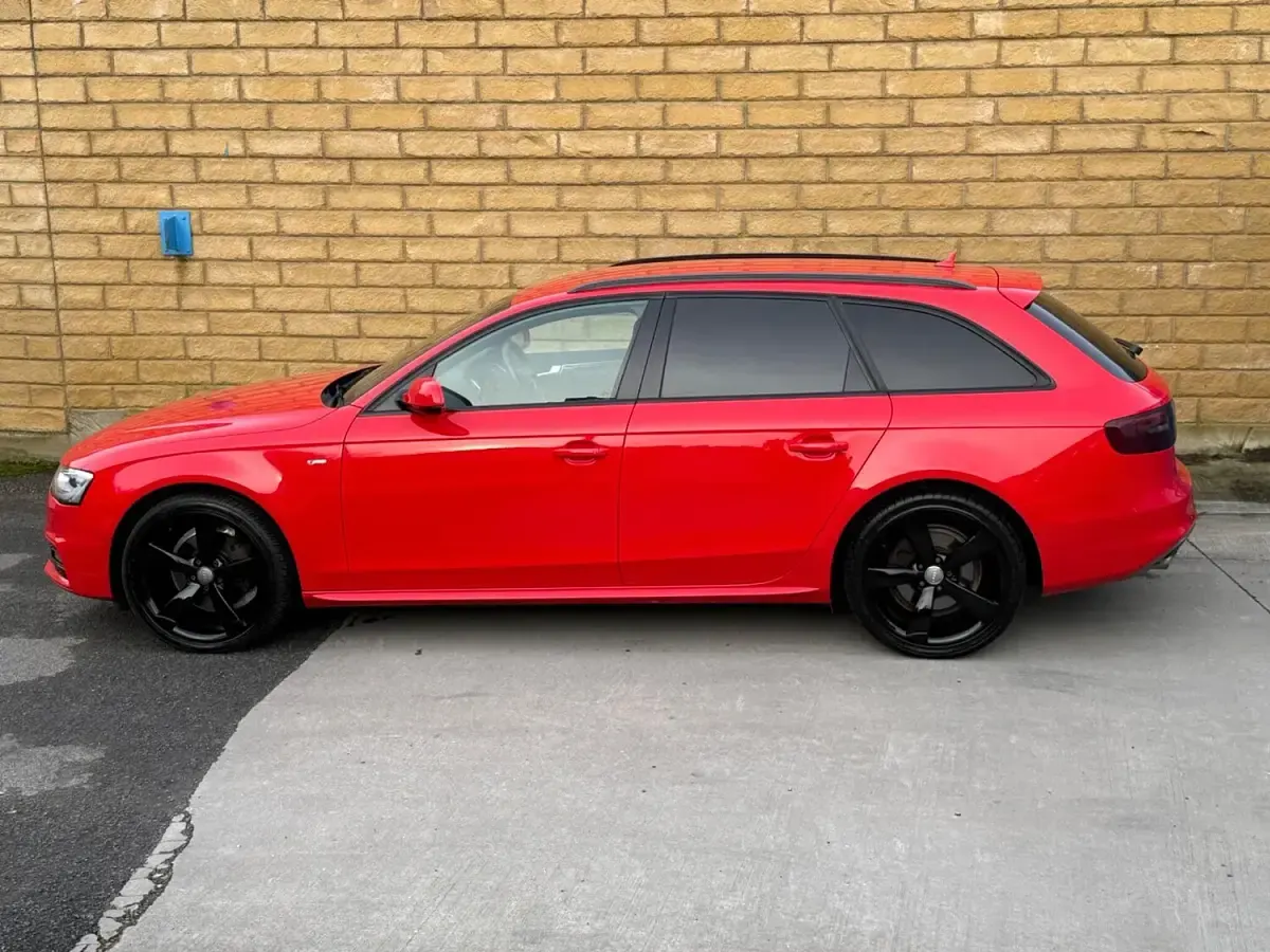 Used Audi A4 Black Edition 177 HP (130 kW) 2015 Red Estate