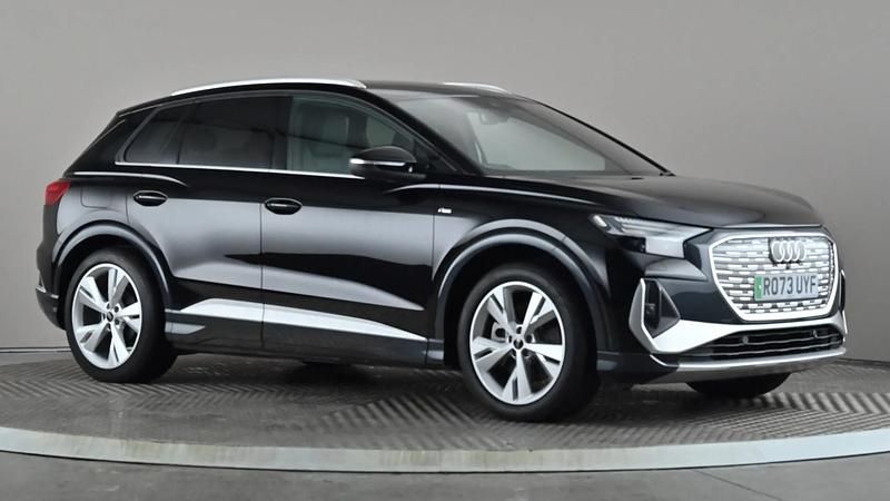 Black Used 2023 Audi Q4 e-tron S-Line SUV | £29,998 - Image 1/3