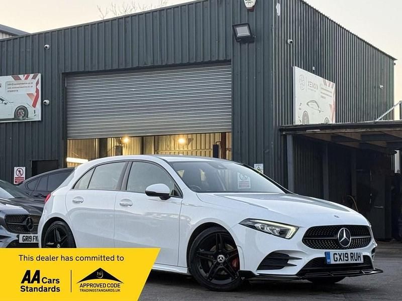 Used Mercedes A200 AMG line 150 HP (110 kW) 2019 White Hatchback
