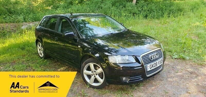 Black Used 2008 Audi A3 Sportback Sport Hatchback | £1,895 - Image 1/4