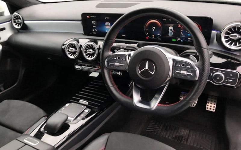 Used Mercedes A250 AMG Line Premium Plus 218 HP (160 kW) 2020 White Hatchback