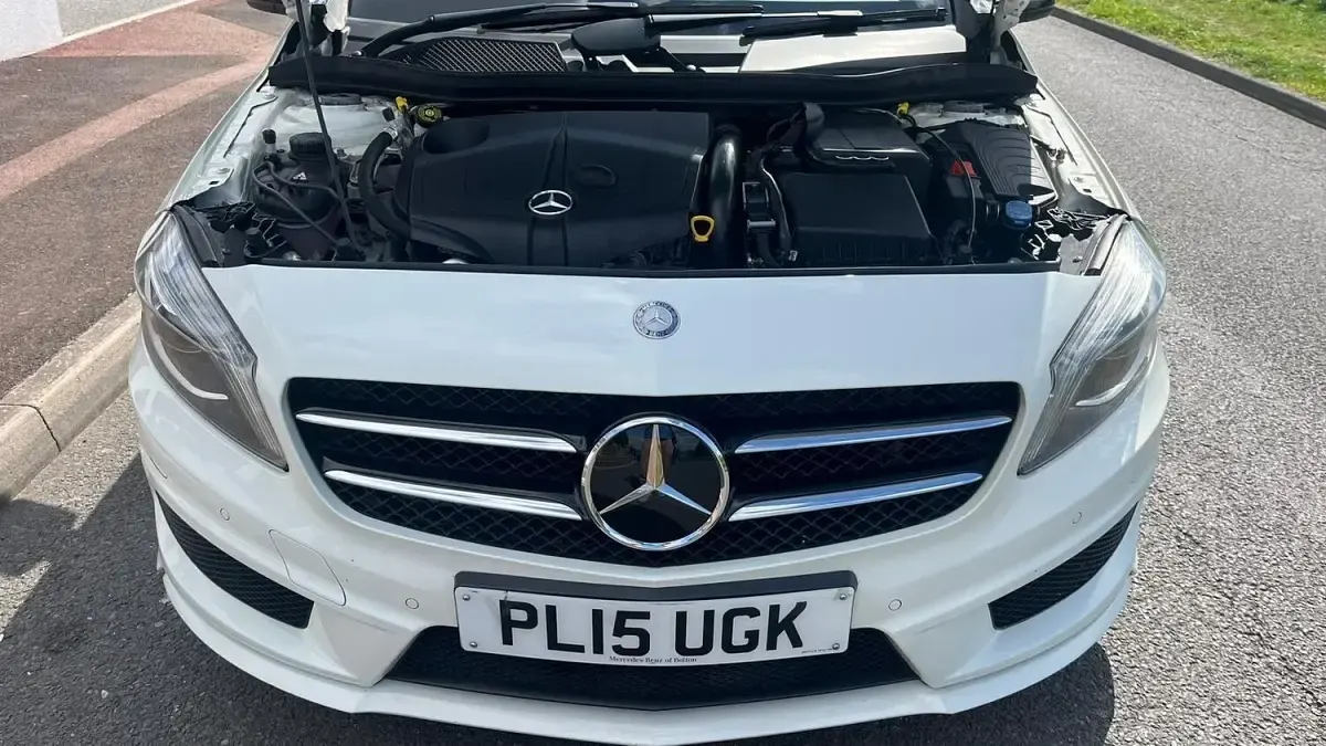Used Mercedes A220 AMG 170 HP (125 kW) 2015 White Hatchback