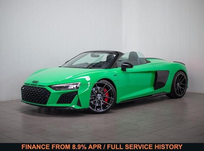 Green Used 2020 Audi R8 Spyder Sport Cabriolet | £97,990 (Good price) - Image 1/4
