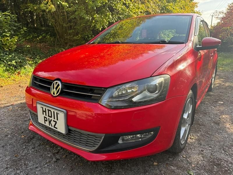 Red Used 2011 VW Polo SE Hatchback | £4,995 (Good price) - Image 1/4