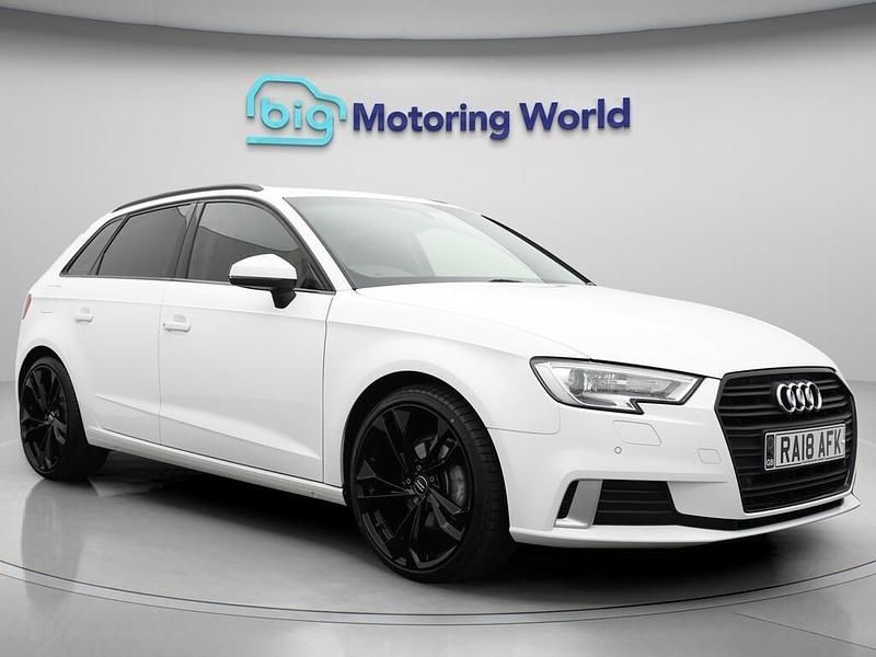 White Used 2018 Audi A3 Sportback Sport Hatchback | £11,200 (Good price) - Image 1/4