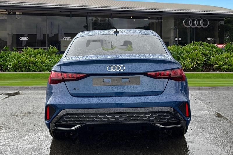 New Audi A3 S-Line 2026 Blue Sedan