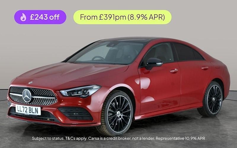 Red Used 2022 Mercedes CLA250e AMG Line Premium Plus Sedan | £26,543 (Fair price) - Image 1/2