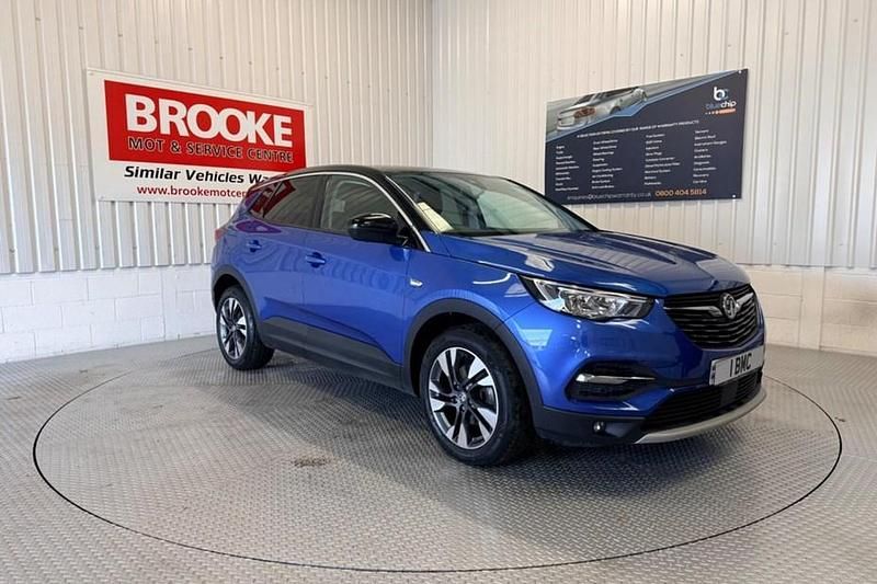 Used Vauxhall Grandland X SRi 130 HP (95 kW) 2020 Blue SUV