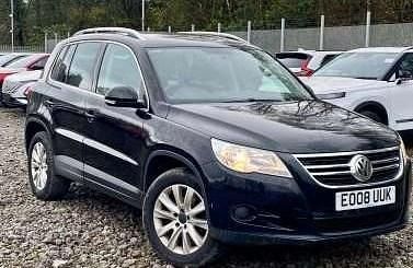 Deep black pearl Used 2008 VW Tiguan SE SUV | £3,975 (Fair price) - Image 1/4