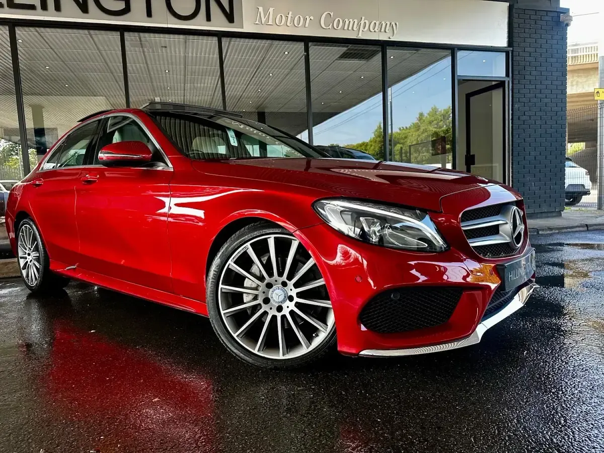 Used Mercedes C220 AMG Line Premium Plus 2016 Red Sedan