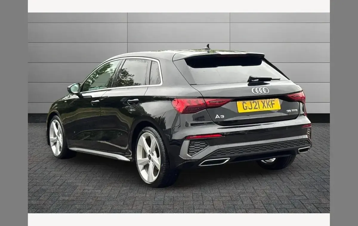 Used Audi A3 S-Line 150 HP (110 kW) 2021 Black Sedan