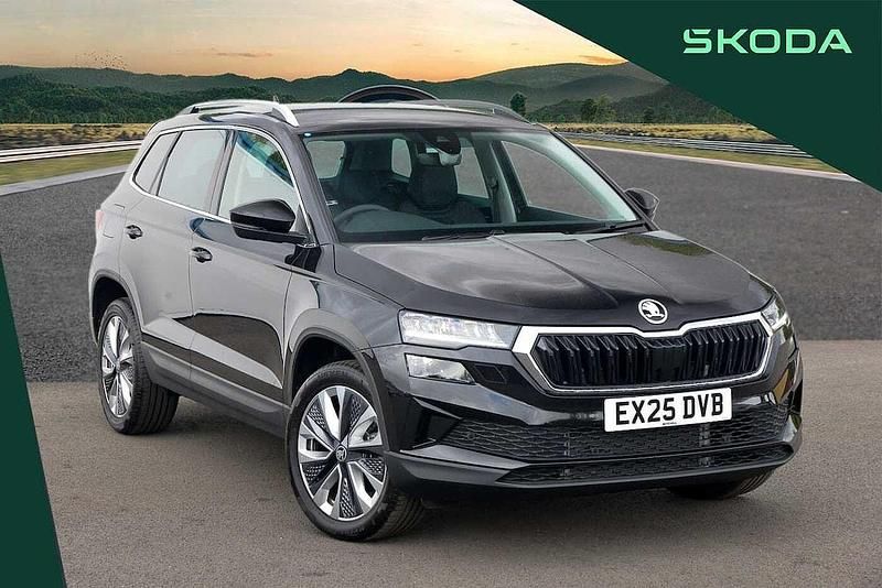 Black magic pearl effect New 2025 Skoda Karoq SE L SUV | £29,995 (Expensive) - Image 1/4