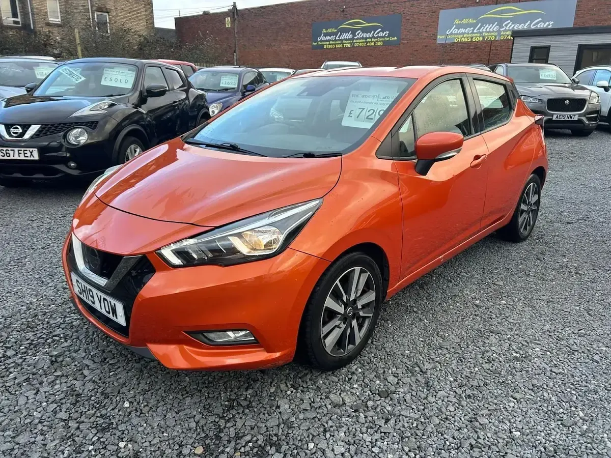 Used Nissan Micra Acenta Limited Edition 90 HP (66 kW) 2019 Orange Hatchback
