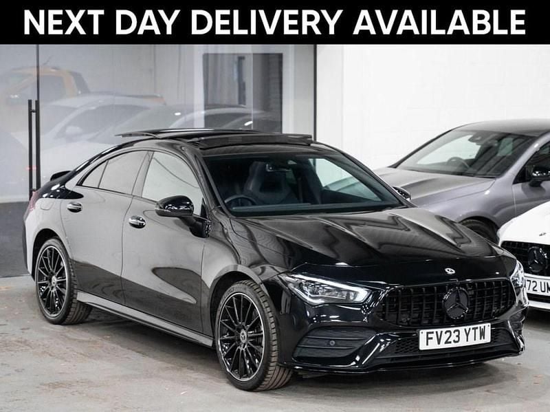 Black Used 2023 Mercedes CLA250e AMG Line Premium Plus Sedan | £28,995 (Fair price) - Image 1/3