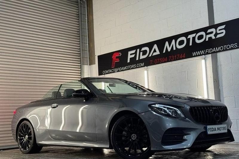 Used Mercedes E220 AMG line 194 HP (142 kW) 2019 Grey Cabriolet