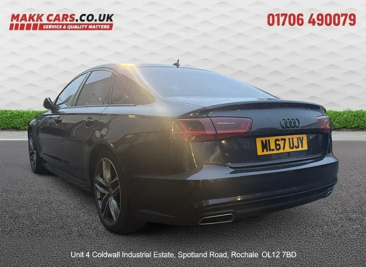 Used Audi A6 Black Edition 190 HP (139 kW) 2017 Blue Sedan