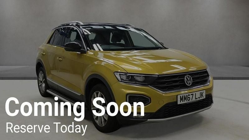 Used VW T-Roc Design 115 HP (84 kW) 2018 Yellow SUV