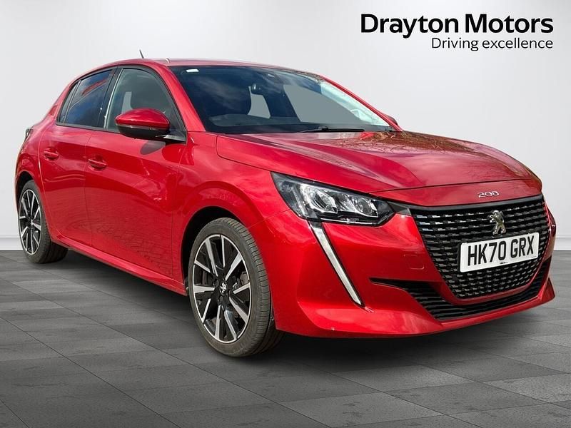 Used Peugeot 208 Allure 100 HP (73 kW) 2020 Red Hatchback