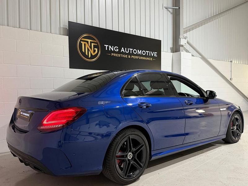 Used Mercedes C300 AMG line 2019 Blue Sedan