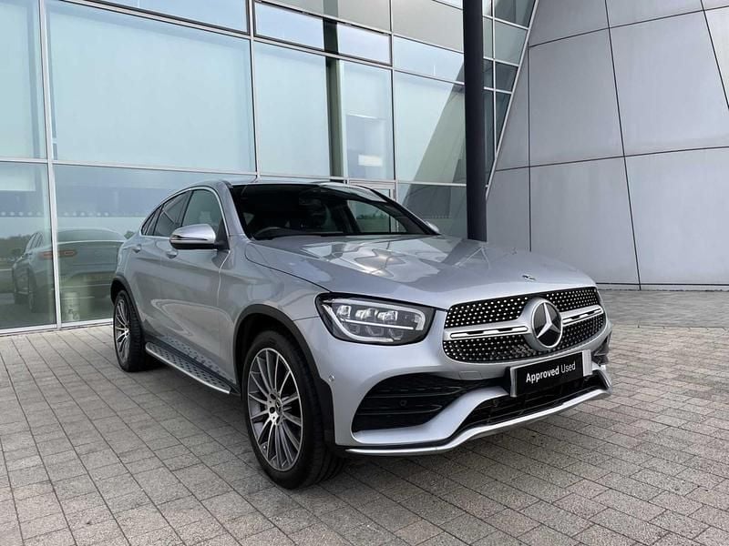 Used Mercedes GLC300e AMG line 2023 Silver Coupe