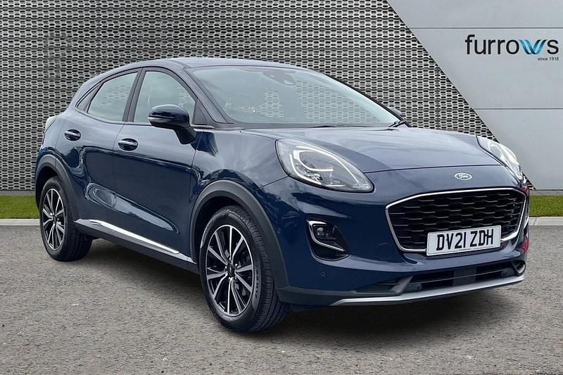 Blue Used 2021 Ford Puma Titanium Hatchback | £13,750 (Fair price) - Image 1/4