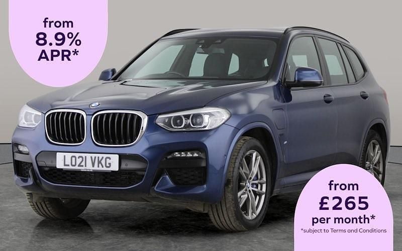 Blue Used 2021 BMW X3 M Sport SUV | £19,629 (Good price) - Image 1/3