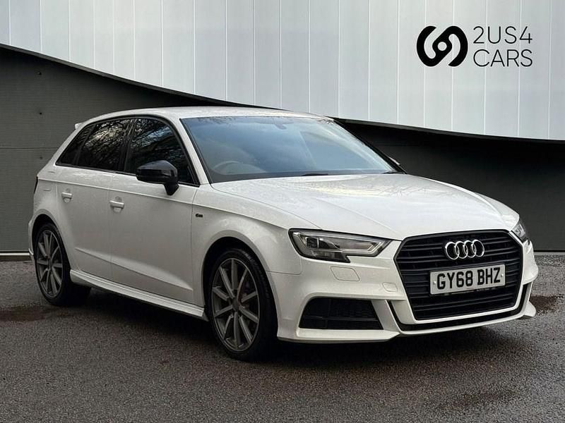 Used Audi A3 Sportback Black Edition 116 HP (85 kW) 2018 White Hatchback