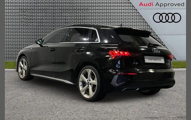 Used Audi A3 S-Line 147 HP (108 kW) 2022 Black Hatchback