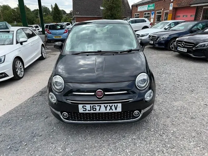 Used Fiat 500 Lounge 69 HP (50 kW) 2017 Black Hatchback