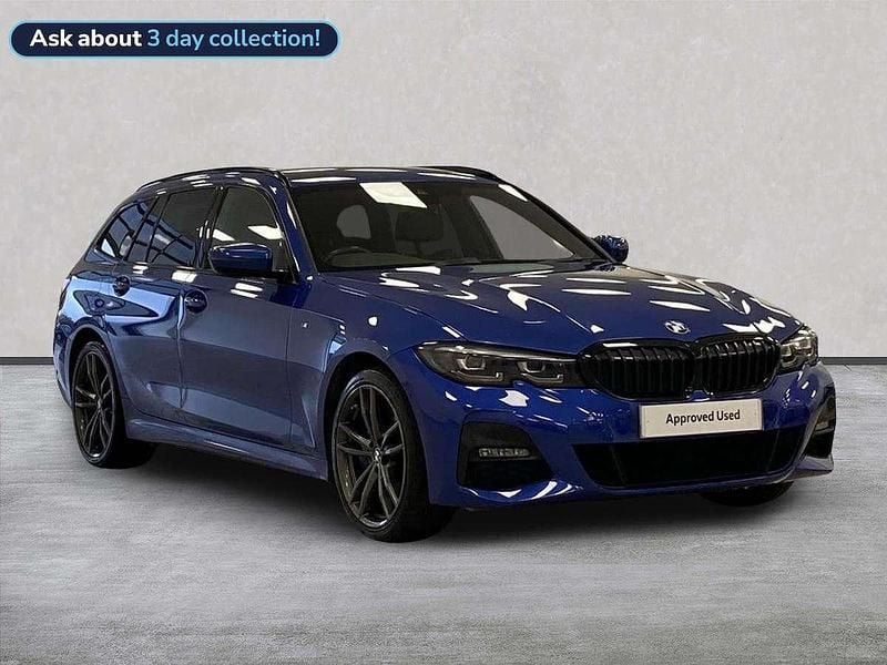 Blue Used 2021 BMW 330e M Sport Estate | £18,380 (Good price) - Image 1/4