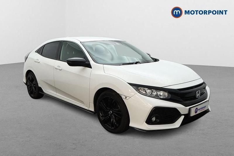 Used Honda Civic Sport 2021 White Hatchback