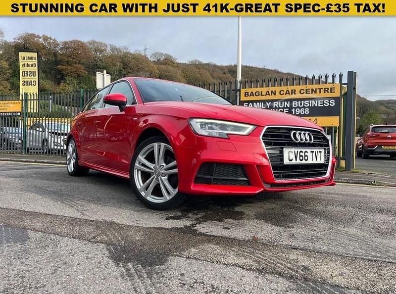 Used Audi A3 S-Line 2016 Red Hatchback