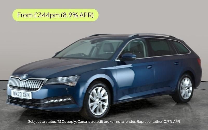 Blue Used 2023 Skoda Superb SE Technology Estate | £20,101 (Good price) - Image 1/3