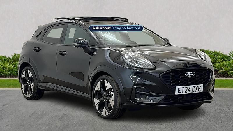 Black Used 2024 Ford Puma ST-Line X SUV | £22,750 (Expensive) - Image 1/4