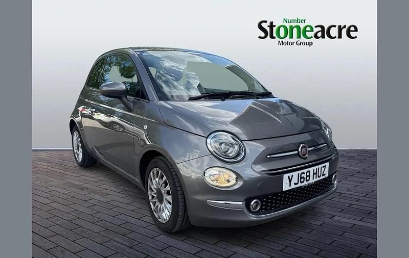 Grey Used 2018 Fiat 500 Lounge Hatchback | £7,874 (Fair price) - Image 1/4
