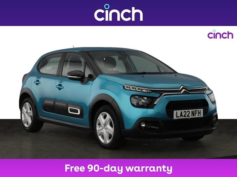 Blue Used 2022 Citroën C3 PureTech Hatchback | £9,599 (Fair price) - Image 1/3