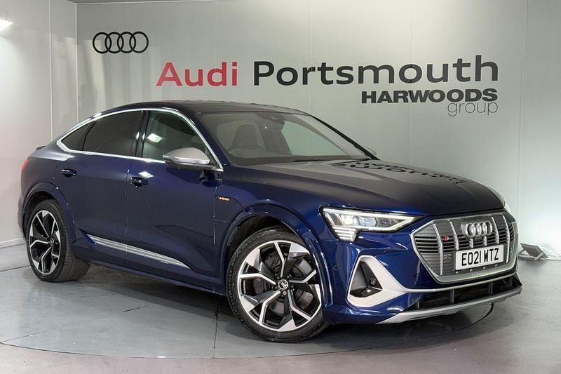 Blue Used 2021 Audi e-tron Black Edition SUV | £31,490 - Image 1/4