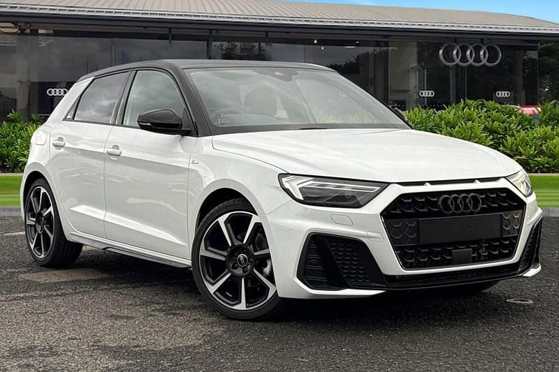 New Audi A1 Sportback Black Edition 2025 White Hatchback