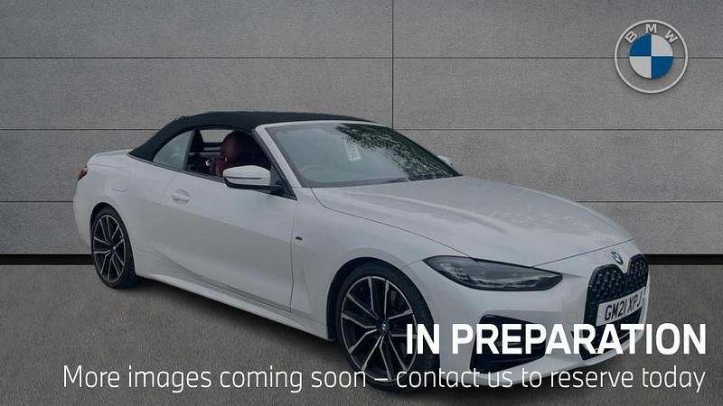White Used 2021 BMW 420 M Sport Cabriolet | £29,990 (Fair price) - Image 1/4