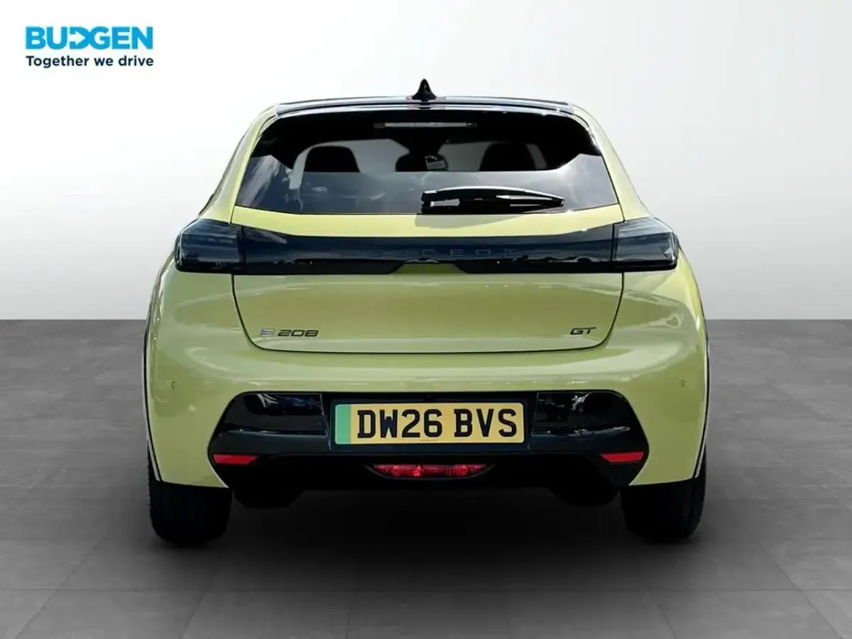 New Peugeot e-208 GT 113 kW (154 HP) 2026 Yellow Hatchback
