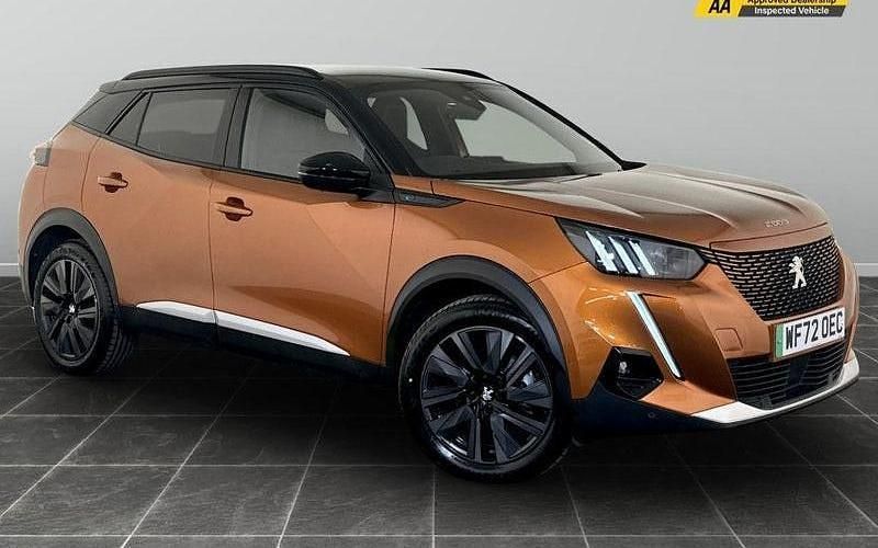 Orange Used 2022 Peugeot e-2008 Premium SUV | £13,495 (Fair price) - Image 1/2