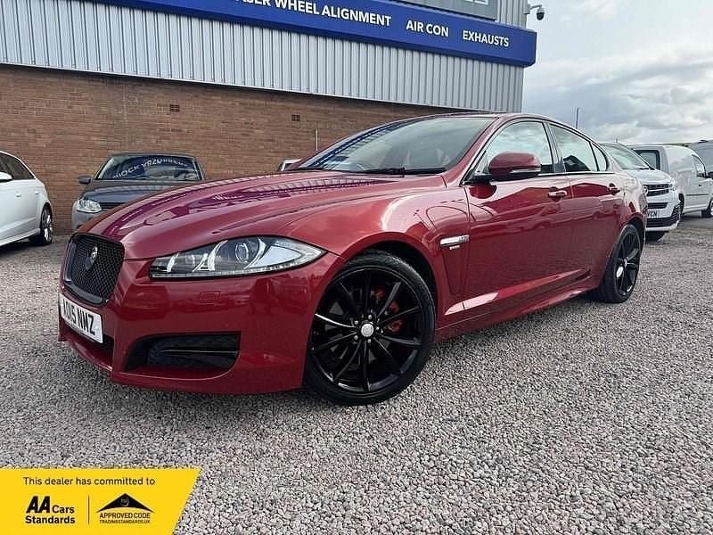 Red Used 2015 Jaguar XF R-Sport Sedan | £9,791 (Fair price) - Image 1/4