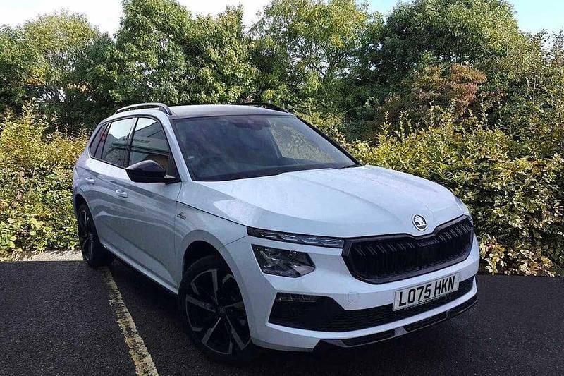 New Skoda Kamiq Monte Carlo 85 HP (62 kW) 2026 Moon white metallic SUV
