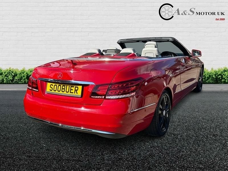 Used Mercedes E220 SE 168 HP (123 kW) 2014 Red Cabriolet